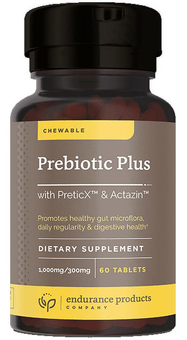 Prebiotic plus Chewable with Actazin™ - Promotes Digestive Health - 60 Count Endurance Products Company