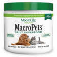 Macrolife Naturals Macropets Supplement Greens Superfood Topper Dog, Cat, Small Mammal - Natural Nutrition Boost Probiotics, Digestive Enzymes, Vitamin E - Healthy Immune, Gut Flora & Energy - 6.35Oz