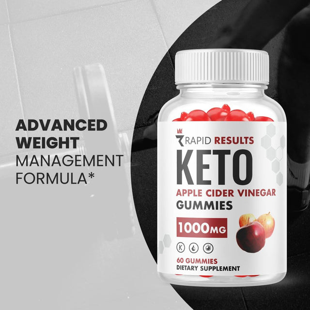 (2 Pack) Rapid Results Keto ACV Gummies - Supplement for Weight Loss - Energy & Focus Boosting Dietary Supplements for Weight Management & Metabolism - Fat Burn - 120 Gummies