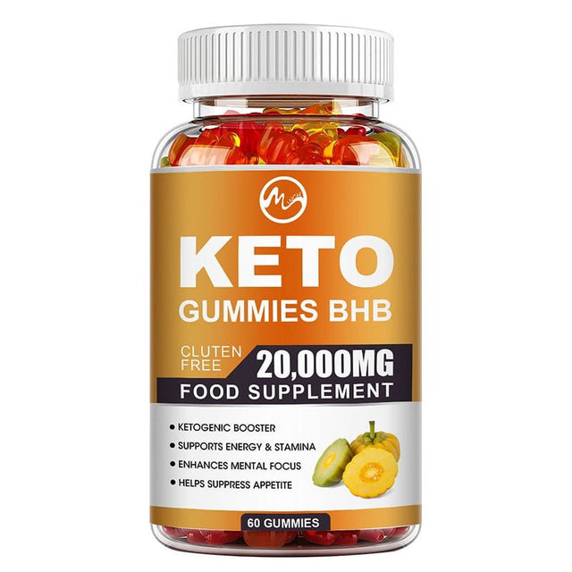 Minch Keto BHB 20000Mg Gummies Weight Loss Fat Burning Appetite Inhibitor Diet Supplement, 60Counts/Bottle