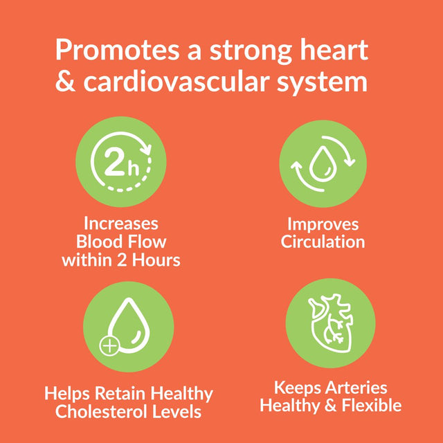 Cocoavia Cardio Health Supplement, 30 Day, 500Mg Cocoa Flavanols, Heart Health, Blood Pressure, Boost Nitric Oxide, Blood Circulation, Energy, Vegan, Dark Chocolate, 60 Capsules