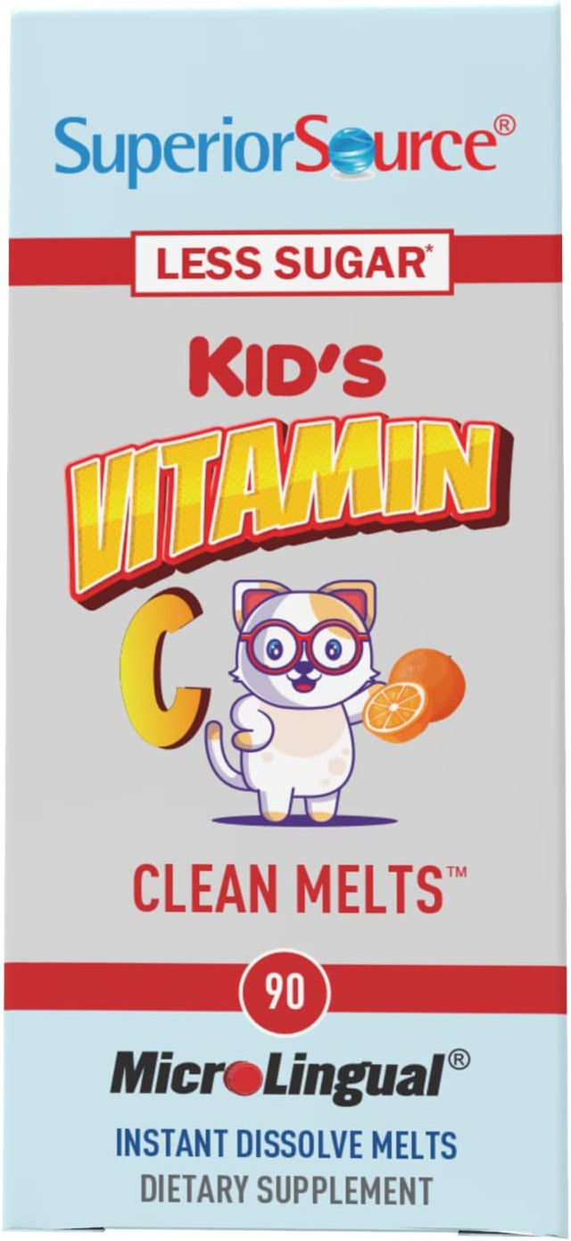 Superior Source Kid'S Vitamin C Clean Melts, Orange, 90 Instant Dissolve Melts