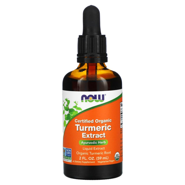 NOW Foods Certified Organic Turmeric Extract, 2 Fl Oz (59 Ml)