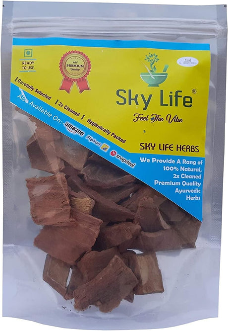 Sky Life Arjuna Bark - Arjun Ki Chaal - Terminalia Arjuna - Arjunchaal - Arjuna Chaal - Marutham Pattai - Arjunolic Myrobalan - Arjuna Bark -100Grm