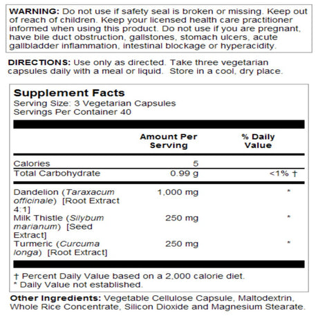 LIFETIME Milk Thistle Blend Liver Cleanse Formula | with Dandelion Root and Turmeric (120 CT)