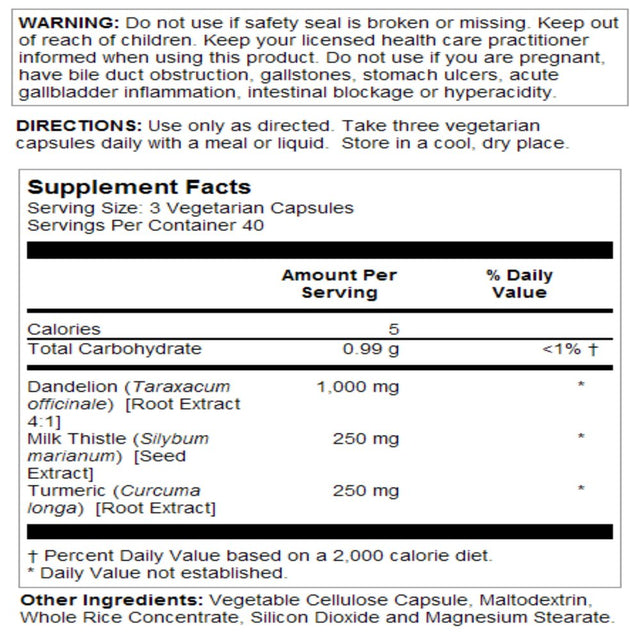 LIFETIME Milk Thistle Blend Liver Cleanse Formula | with Dandelion Root and Turmeric (120 CT)