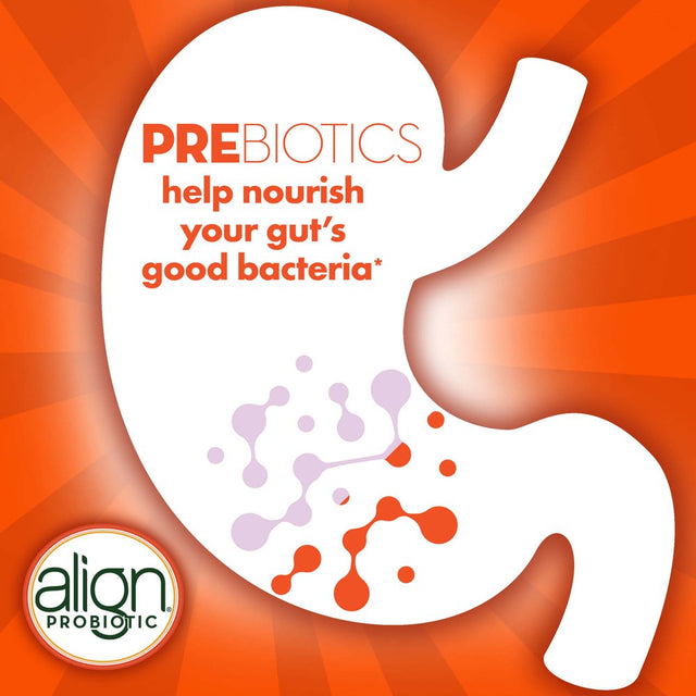 Align Probiotic Supplement, Gut Health + Immune Support Gummies, Vitamin C, Citrus, Unisex 50 Ct