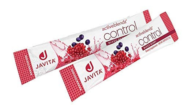 Javita Activeblendz Control Fruit Powder Drink Instant Beverage Made W/Pomegranate & Grape, Garcinia Cambogia & Gymnema Sylvestre for Appetite and Weight Management, 24 Serv.