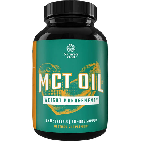 C8 MCT Coconut Oil Softgels - MCT Oil Keto Pills with Caprylic Acid Coconut Oil for Body Sculpting Sustainable Energy Support and Brain Health - Potent Non GMO Gluten Free Keto MCT Oil Softgels