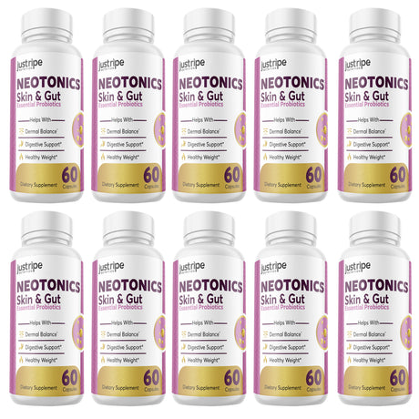 10 Pack Neotonics - Neotonics Skin & Gut Probiotics Supplement Pills