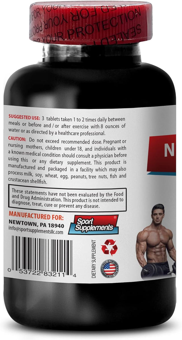 Nitric Oxide Pre Workout - Nitric Oxide Muscle Power 3150Mg - Perpetual Pump, Nitric Oxide Supplement, Muscle Relaxer Pills, Muscle Recovery Supplements, Work Out Energy Boost, 1 Bottle - 90 Tablets