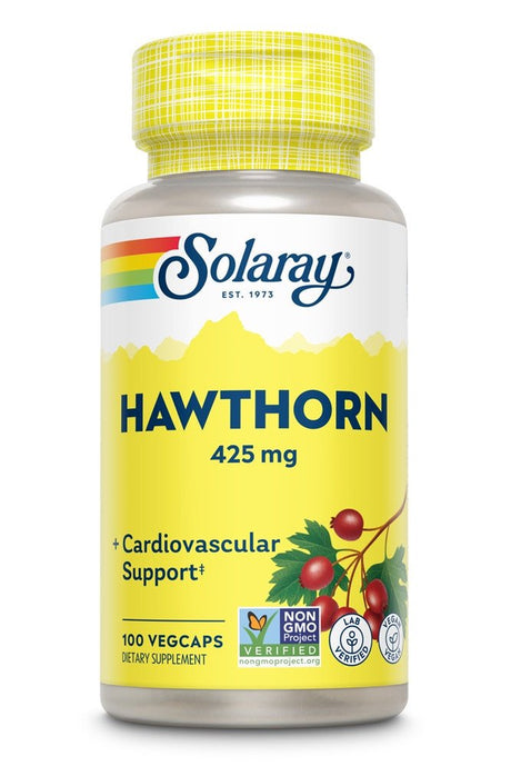 Solaray Hawthorn -- 425 Mg - 100 Vegcaps