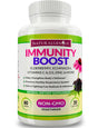 Natural Genius Immunity Booster Capsules - Elderberry, Echinacea, Vitamin C Daily Immune Support Supplement 60Ct