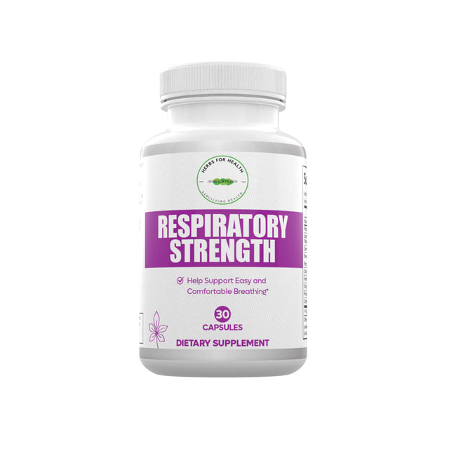 Herbs for Health Respiratory Strength Dietary Supplement 30 Counts