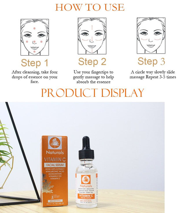 Vitamin C Serum - Certified Organic Ingredients + 11% Hyaluronic Acid + Vitamin E Moisturizer + Anti-Aging Formulation