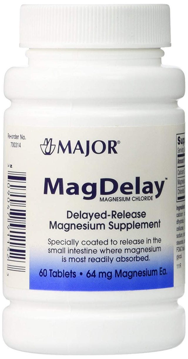 Major Magdelay Magnesium Chloride Supplement, 60 Tablets