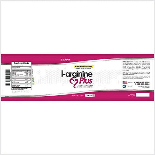 L-Arginine Plus® #1 L-Arginine Supplement - 5110Mg L-Arginine & 1010Mg L-Citrulline Vitamins & Minerals to Support Blood Pressure, Cholesterol and More 13.4 Ounce