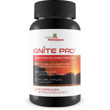 Ignite Pro - Amazonian Sunrise Capsules - Support Healthy Inflammation Response - Support Blood Sugar Balance & Overall Blood Health - Promote Healthy Immune Response with Natural Immune Support