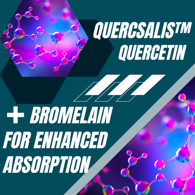 Research Labs Quercsalis™ Quercetin W/ Bromelain, 2 Bottle Special, 240 Veg Capsules. High Absorption Formula. Supports Cardiovascular, Immune, Anti-Inflammatory, Anti-Oxidant Health