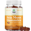 Sea Moss Gummies for Adults and Kids - Vegan Adult and Kids Immune Support Gummies with Burdock Bladderwrack and Sea Moss Gel - Delicious Berry Flavor Sea Moss Supplement for Men Women and Children