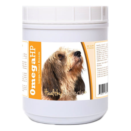 Healthy Breeds Petits Bassets Griffons Vendeen Omega HP Fatty Acid Skin and Coat Support Soft Chews