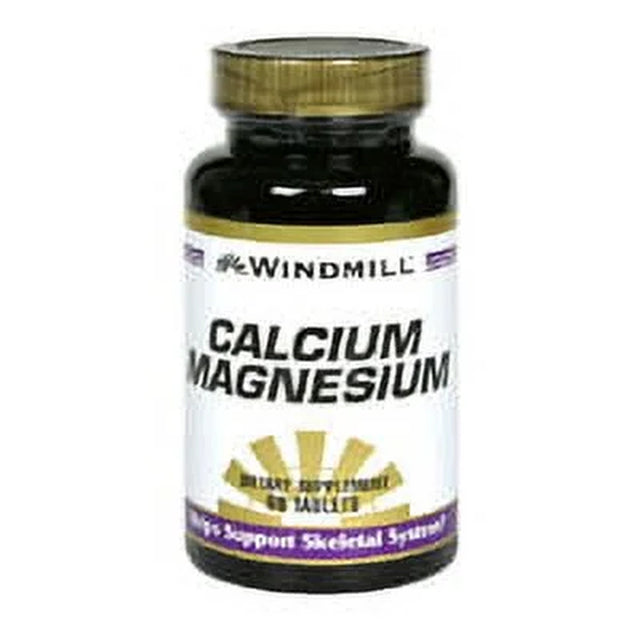 Calcium Magnesium Tablets by Windmill - 60 Ea, 2 Pack