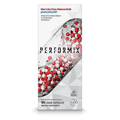 PERFORMIX Men'S 8HR Time-Release Multi Powered by SST, Performance Multivitamin with SST, Free Radical Defense, Energy, Mental Focus- 60 Capsules