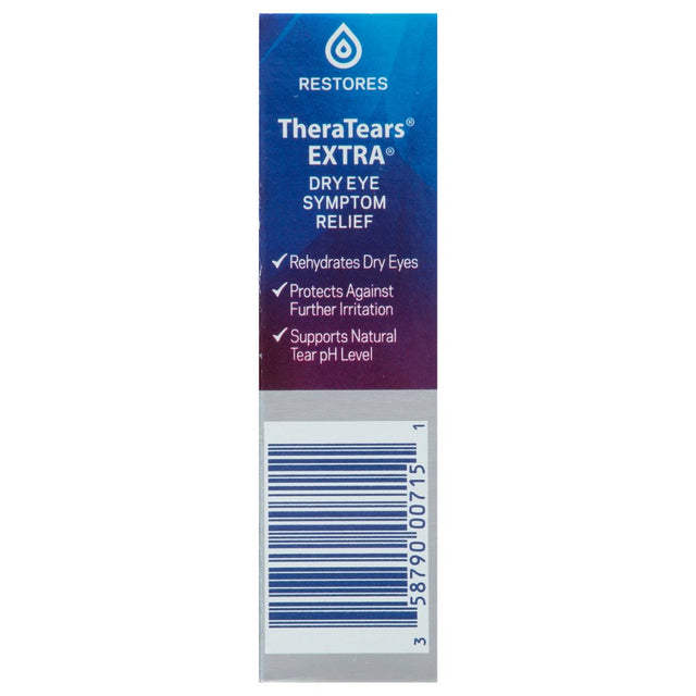 Theratears EXTRA Dry Eye Therapy Lubricating Eye Drops for Dry Eyes, 0.5 Fl Oz Bottle