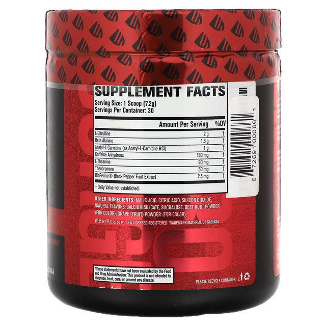 Nitrosurge Shred Pre Workout Supplement -30Sv, Black Cherry