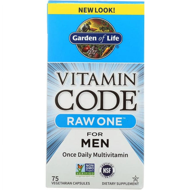 Garden of Life Vitamin Code Raw One for Men, 75 Capsules