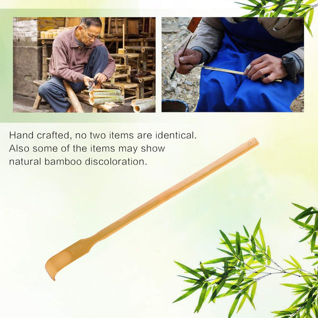 Back Scratcher, Bamboo Wood Back Scratcher Massager, 17" Long Self-Massager Provide Instant Relief from Itching, Good Practical and Novel Gifts for Friends and Family