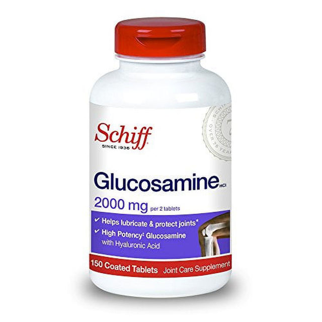 Schiff Glucosamine 2000Mg with Hyaluronic Acid (Pack of 24)