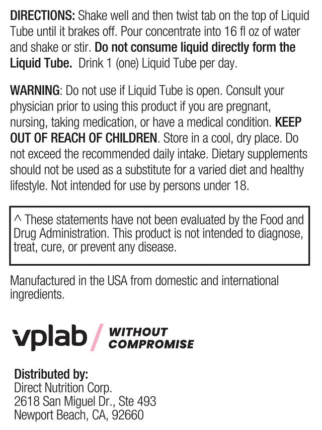 Vplab Ultra Women'S Beauty Liquid Collagen, 10X10Ml I Premium Skin, Hair & Nail Support