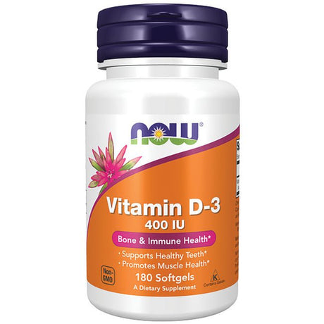 Vitamin D 400 I.U. by Now Foods 180 Softgels