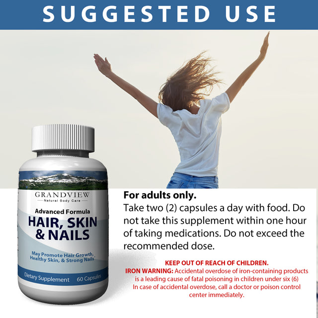 HAIR, SKIN & NAILS Care - Provides Strength, Structure, and Body to Hair. Promotes Strong Healthy Nails. Helps Hydrates Skin for a Healthier Complexion Healthy Blood Cell Growth