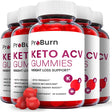 (5 Pack) Pro Burn Keto ACV Gummies - Energy & Focus Boosting Dietary Supplements for Weight Management & Metabolism - Fat Burn - 300 Gummies