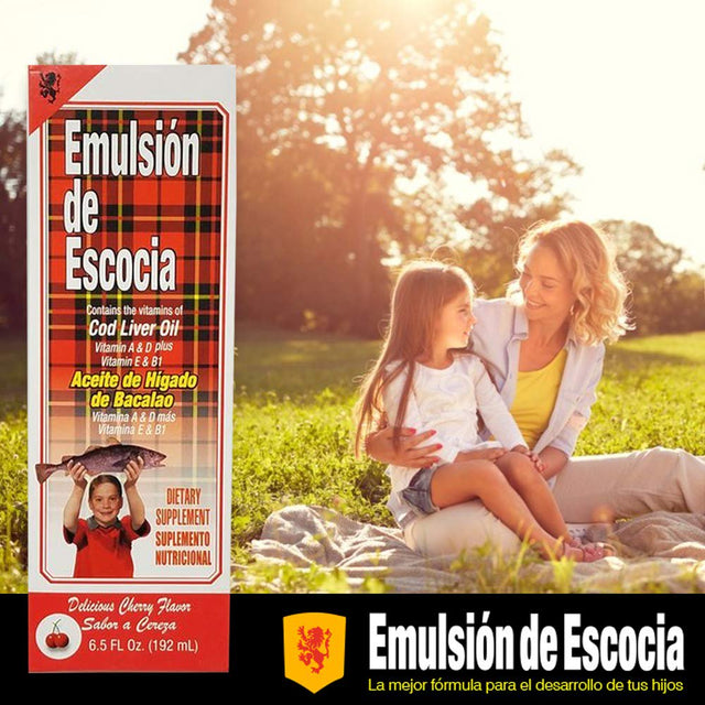 Emulsion De Escocia Cherry 6.5 Oz. Cod Liver Oil 2-PACK