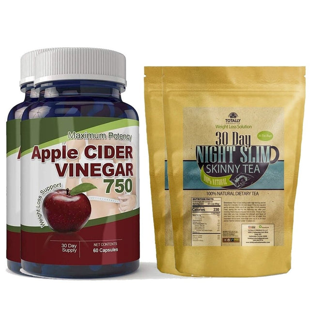 Night Slim Skinny Tea and Apple Cider Capsule Combo Pack