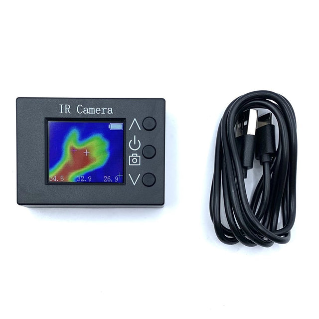 Walmeck 32 * 24 Pixel Infrared Sensors Portable Thermal Imager Handheld 1.8Inch TFT Display 160*128 Resolution Clear Definition Imaging Camera -40℃ to 300℃ Temperature Measurement Instrument