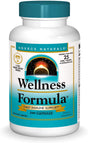 Source Naturals Wellness Formula Bio-Aligned Vitamins & Herbal Defense for Immune System Support - Dietary Supplement & Immunity Booster - 240 Capsules