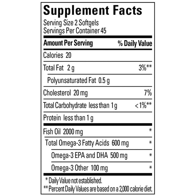 Nature Made Fish Oil 1000 Mg Softgels, 90 Count