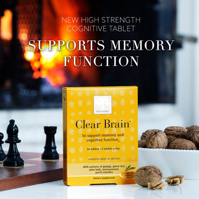 New Nordic Clear Brain Supplement | Supports Normal Cognitive Health and Memory | 60 Count