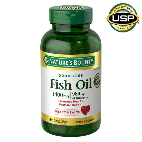 Nature'S Bounty Fish Oil 1400 Mg., 130 Softgels 980 Mg of Omega-3