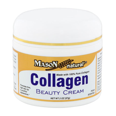 Mason Natural Collagen Beauty Cream Promote Firm Skin, Pear Scent, 2Oz