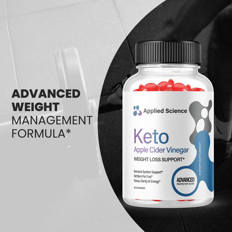 (5 Pack) Applied Science Keto ACV Gummies - Supplement for Weight Loss - Energy & Focus Boosting Dietary Supplements for Weight Management & Metabolism - Fat Burn - 300 Gummies