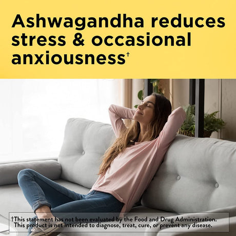 Nature Made Ashwagandha 125Mg, Dietary Supplement for Stress Support, 60 Capsules, 60 Day Supply