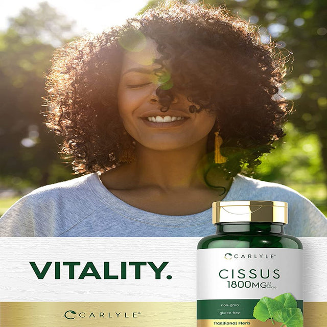 Cissus Quadrangularis Extract | 1800Mg | 200 Capsules | by Carlyle