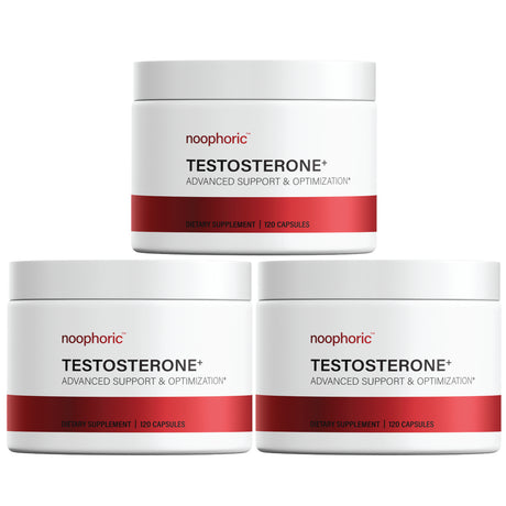 (3-Pack) Testosterone Booster Supplement for Men - Noophoric