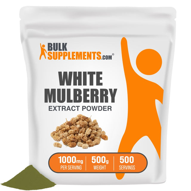 Bulksupplements.Com White Mulberry Extract Powder, 1000Mg - Antioxidant Supplement for Heart & Immune Health (500G - 500 Serv)