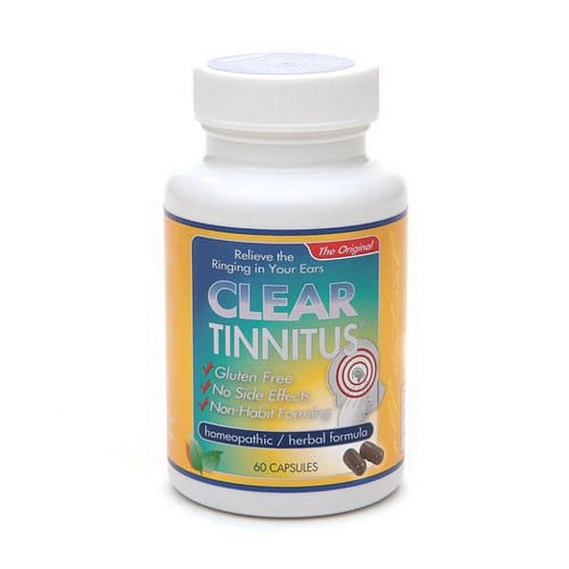 Clear Tinnitus Homeopathic Herbal Relief Formula Capsules - 60 Ea, 3 Pack